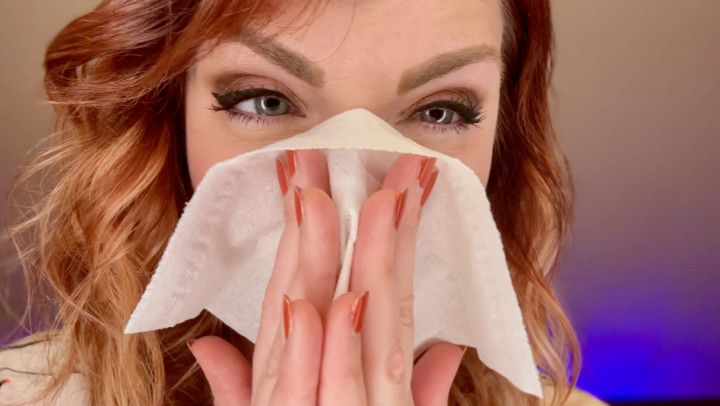 Sneeze Tease and Nose Blowing ASMR
