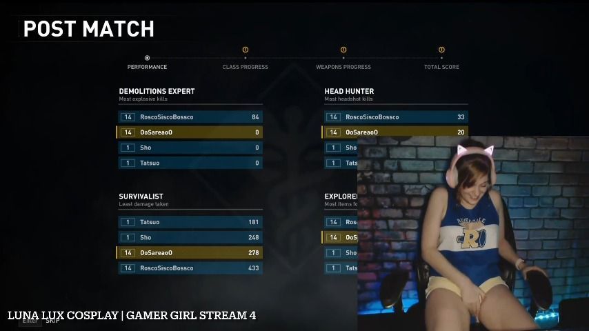 Gamer Girl Squirts On Stream