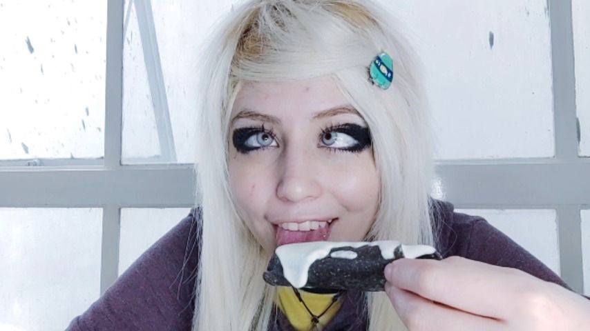 Blue Creamy Tacos ASMR + Ahegao