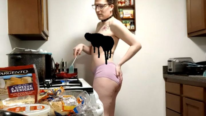 Cooking Breakfast In Panties