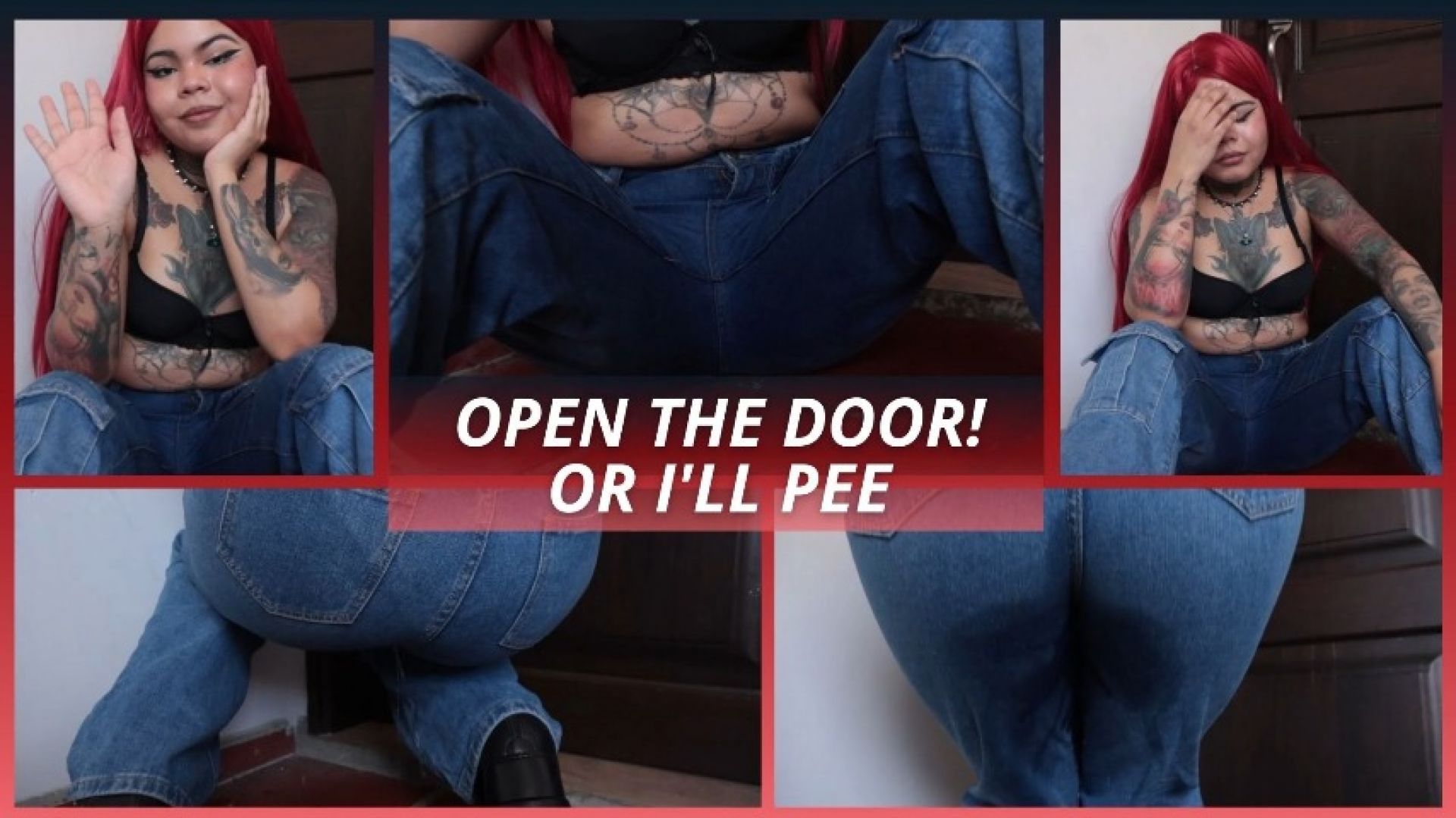 open the door! or i ll pee