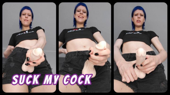 Futa makes you suck her cock