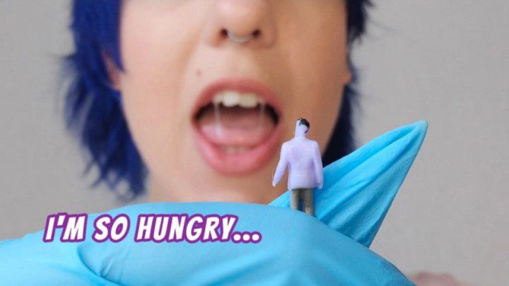 Crazy giant nurse eats her patients: vore