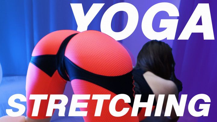 Yoga Stretching In Neon Pants For You