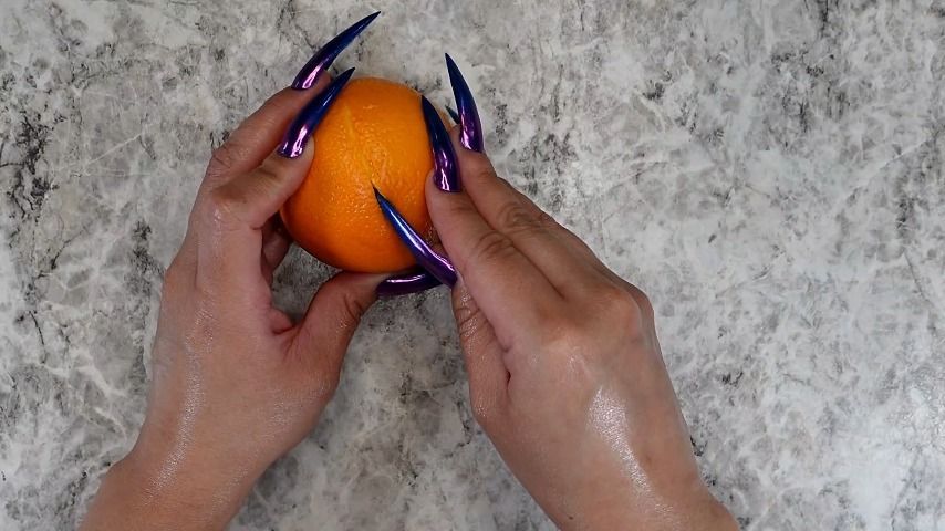 Long 2inch NAILS destroying a ORANGE