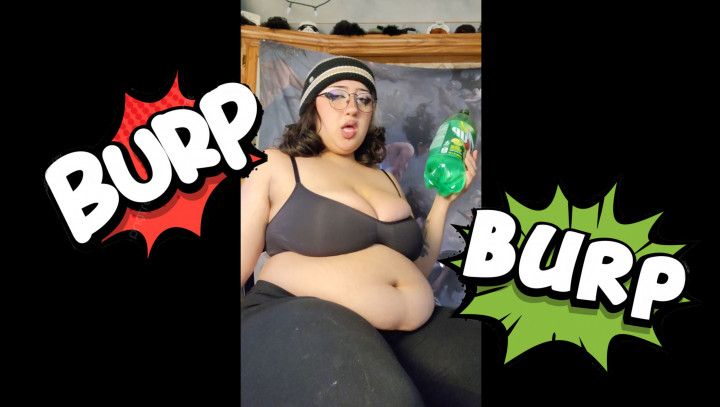 Chugging A 2L Soda and Burping BBW