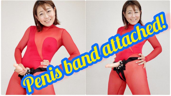 Japanese MILF tried penis band