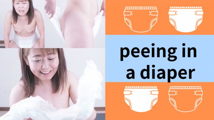 peeing in a diaper