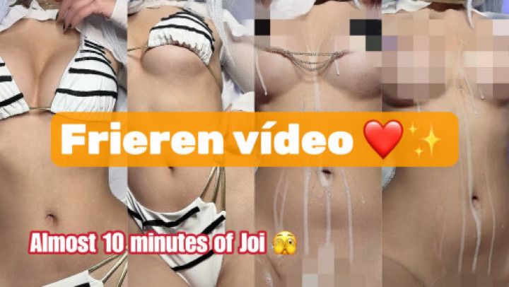 Frieren cosplay JOI video