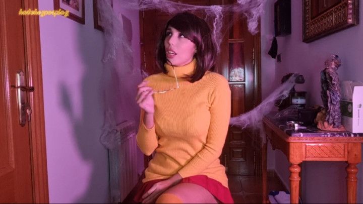 VELMA COSPLAY DILDO BLOWJOB CUMSHOT