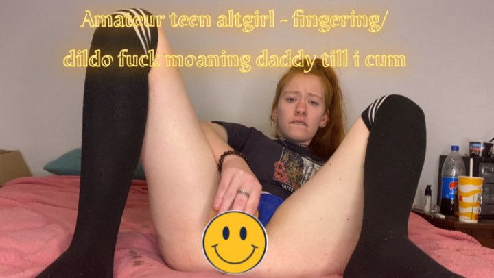 Amateur Teen Egirl; dildo fuck=cum