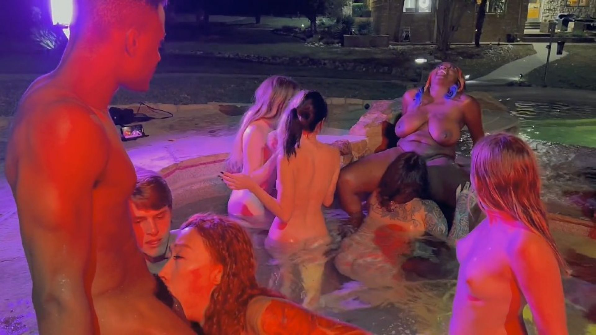 Wild Bi Hot Tub Orgy