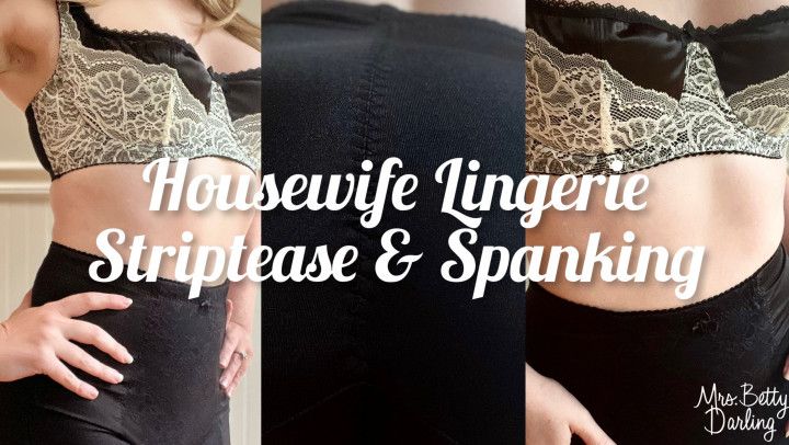 Housewife Lingerie Tease And Spanking