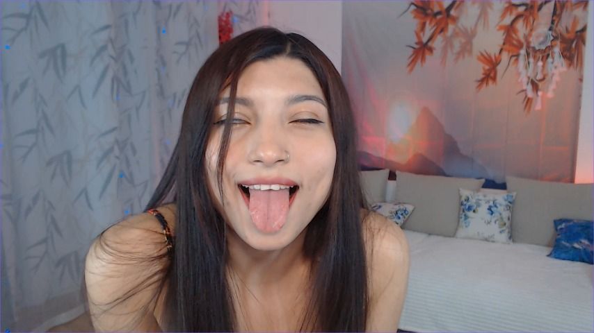 ahegao face and shy teasing