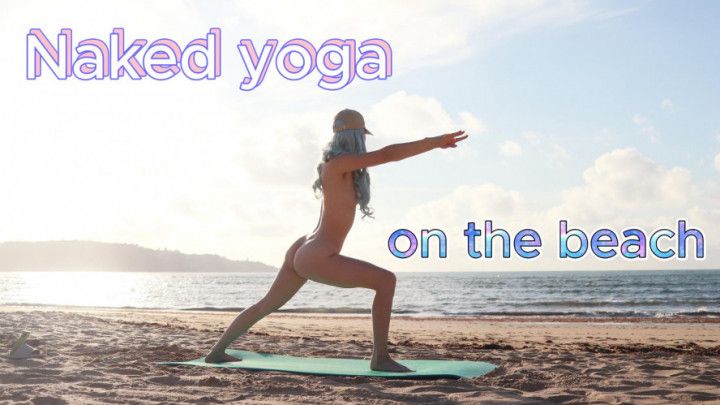 Yoga on the naked beach