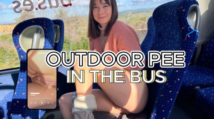 Pee on a public bus