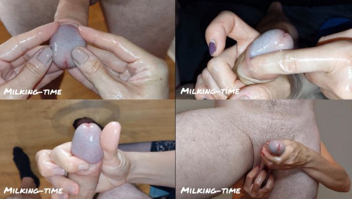 4 Angles Dick Massage Compilation Until 4X CUM