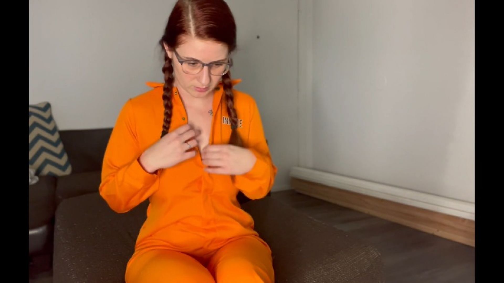 Prison Nerd pressured into Anal