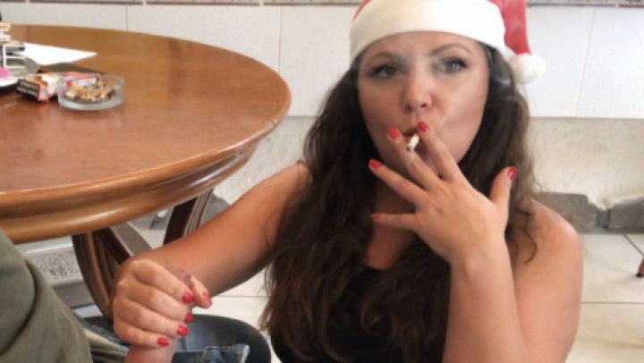 Xmas Smokey bj with cum