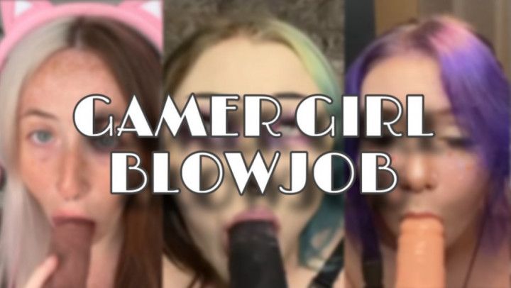 Gamer Girls Give Blowjob