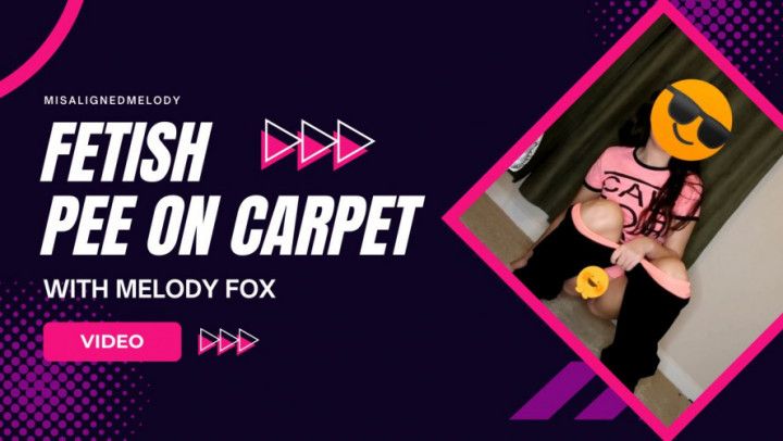 Melody Fox Desperately Pissing On Carpet