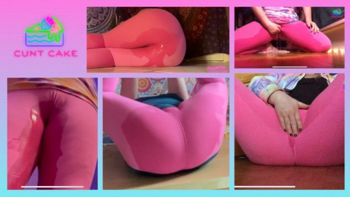 Compilation of Pissing in my Pink Leggings