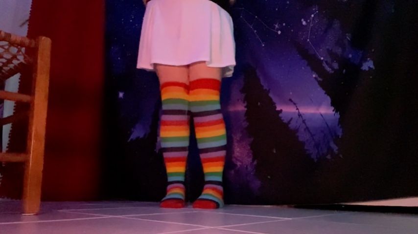 Soaking Rainbow Socks and Flooding Tiles