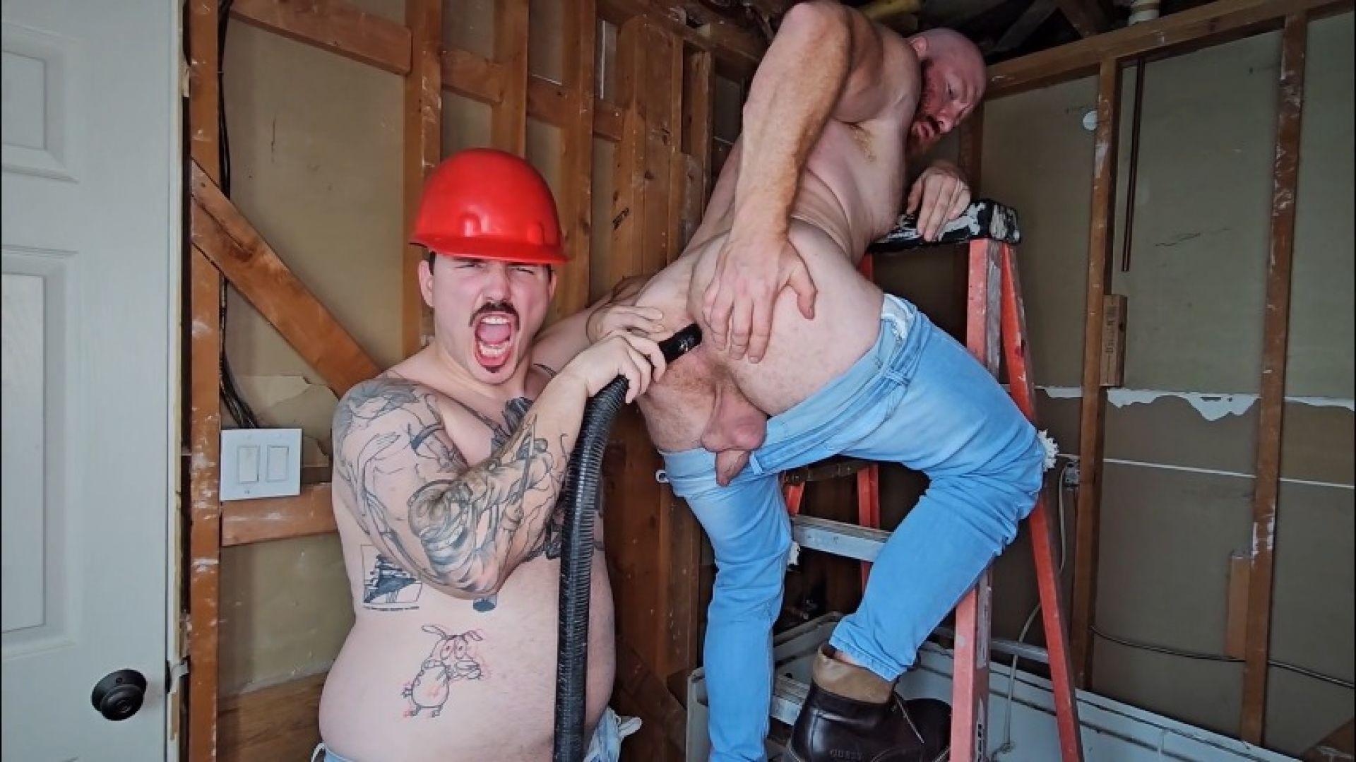 Working Boys Eat Ass