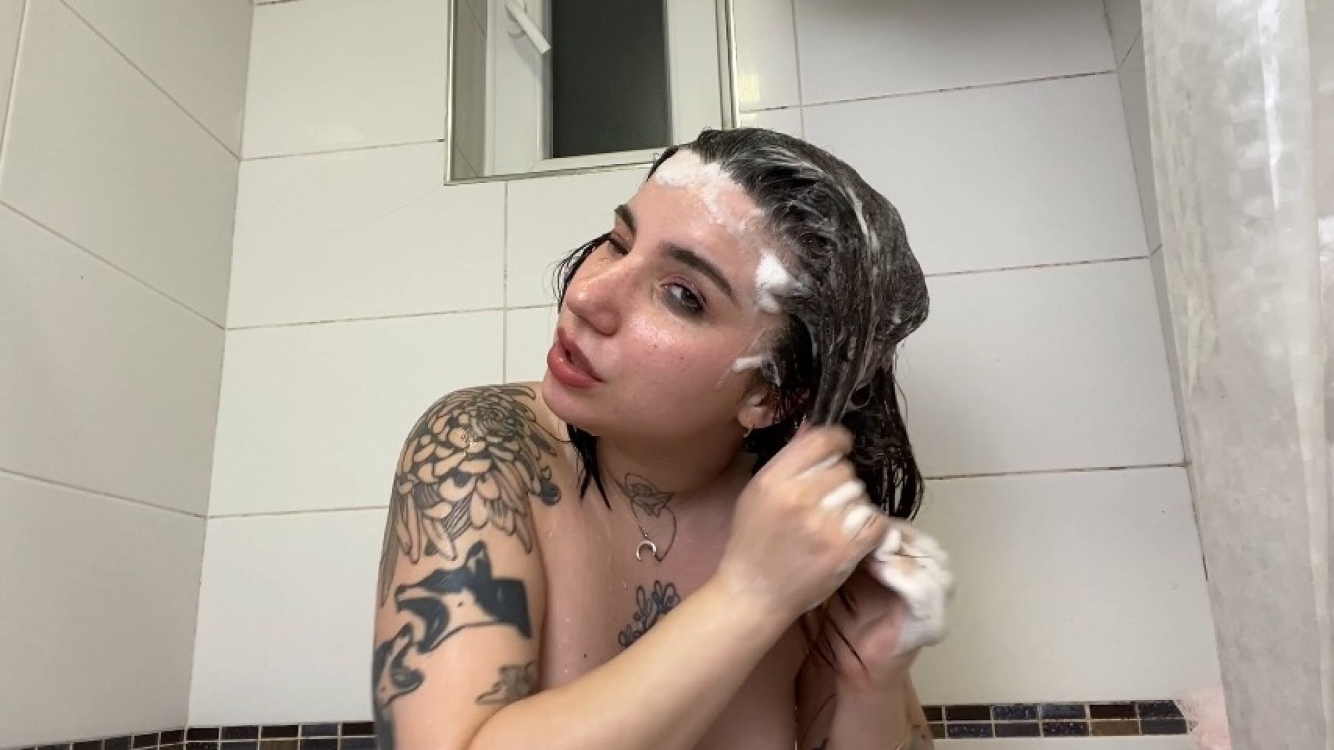 Hair washing JOI and cum countdown