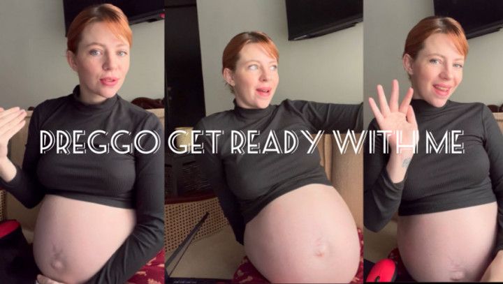 8 months pregnant get ready with me