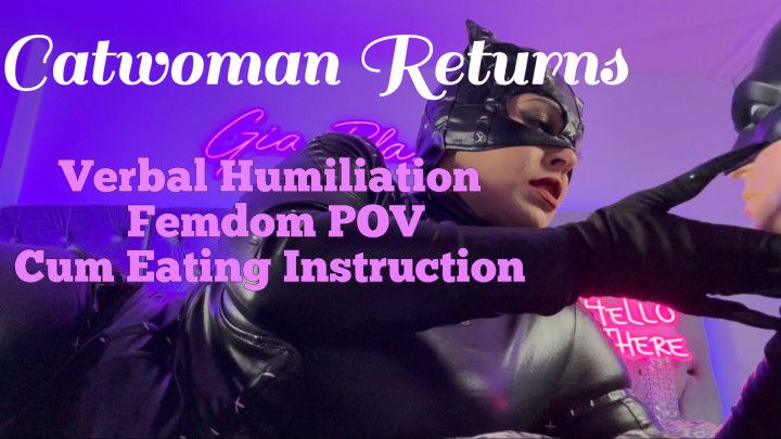 CEI Verbal Domination Catwoman Cosplay BBW Worship Solo Milf