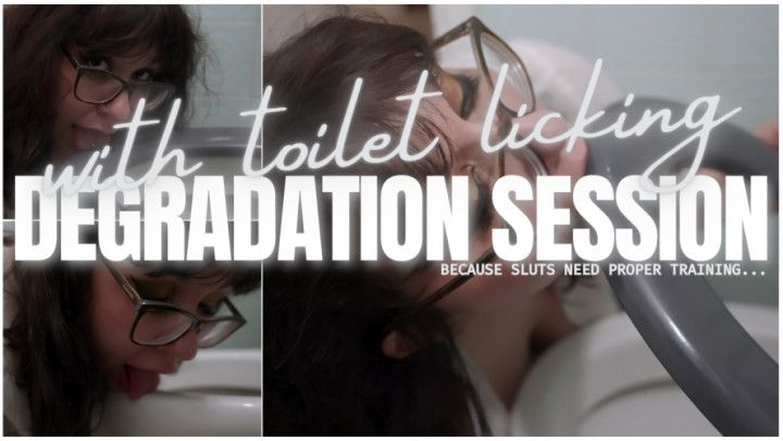 Degradation Session: Toilet Licking