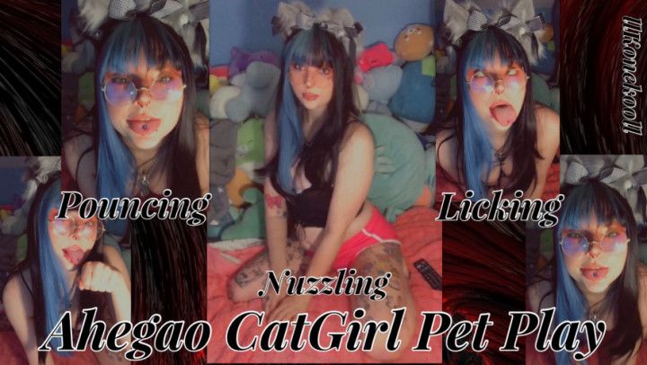 SFW-Ahegao Catgirl Pet Play Roleplay