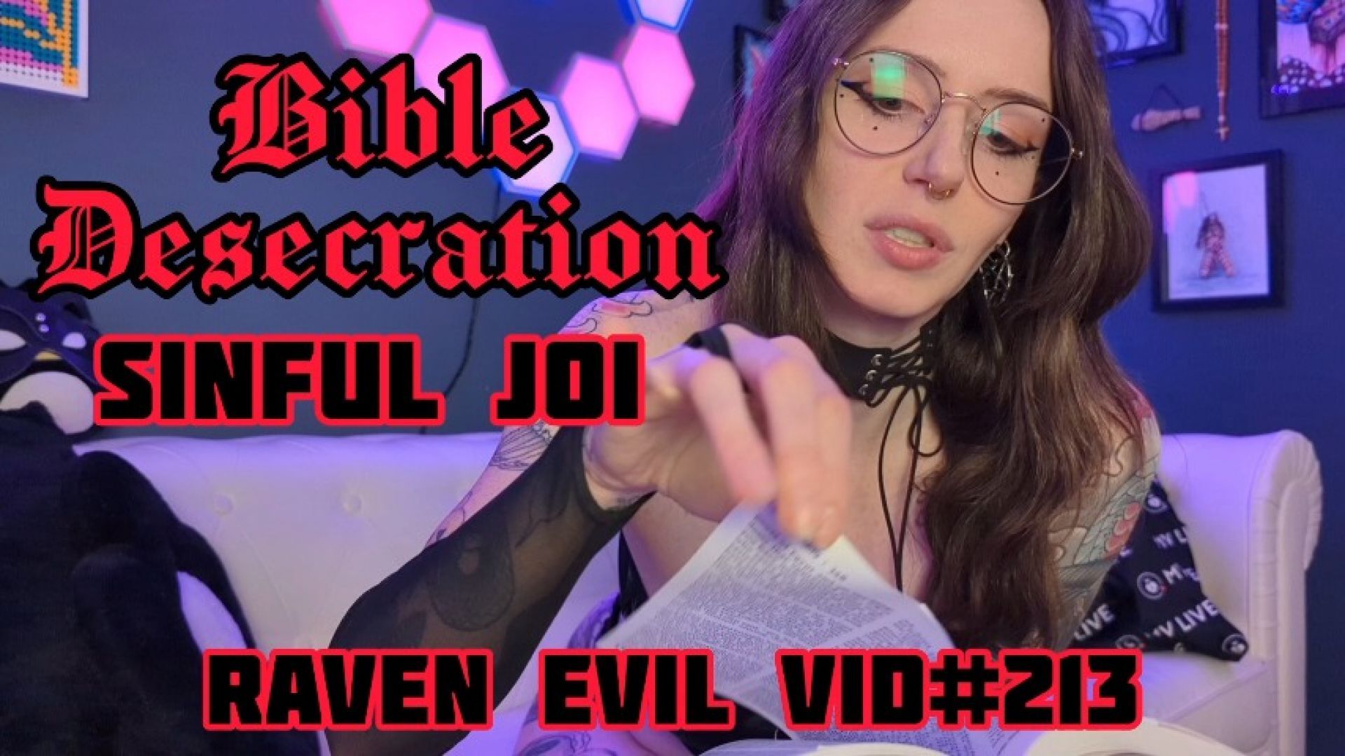 Bible Desecration - Sinful JOI
