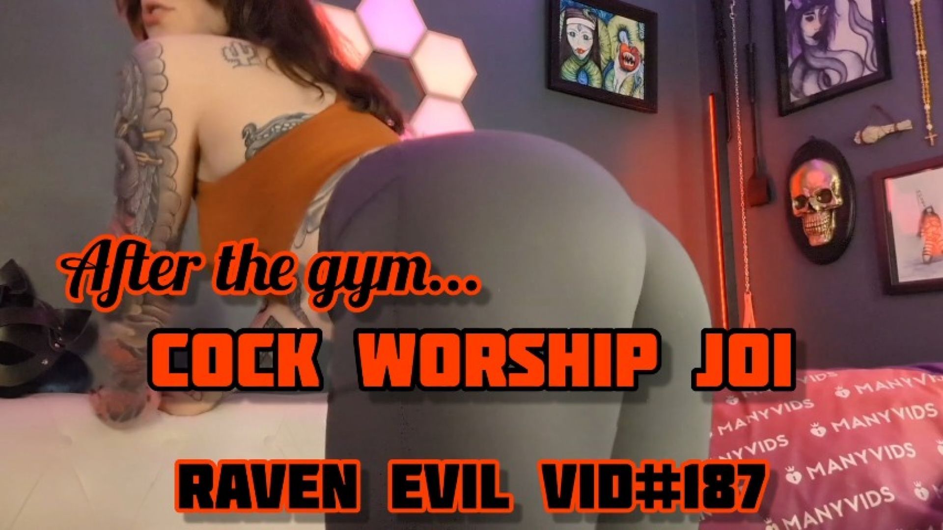 Cock Worship JOI -- workout clothes