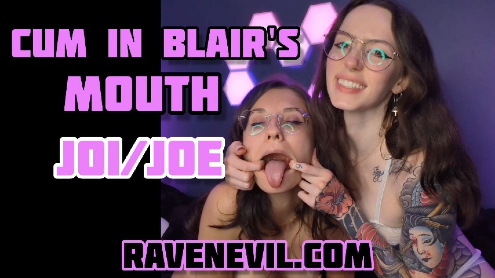 Cum in Blair's Mouth - JOI/JOE