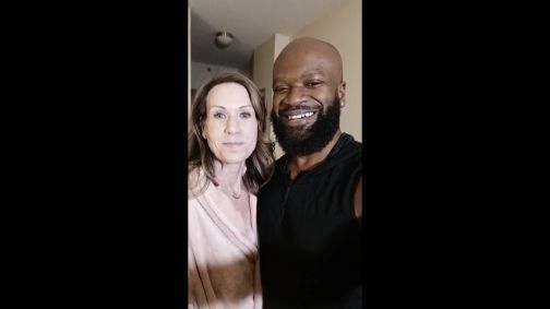 Mrs Lutz gets sensual massage from Doc Chocolate BTS