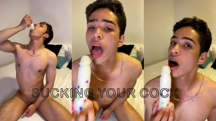 Delicious twink gives you a blowjob