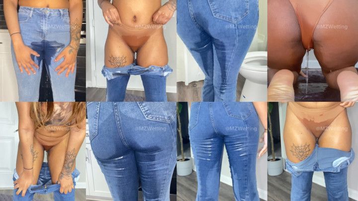 Rapid Desperation: Wetting Jeans + Panties 10 Times