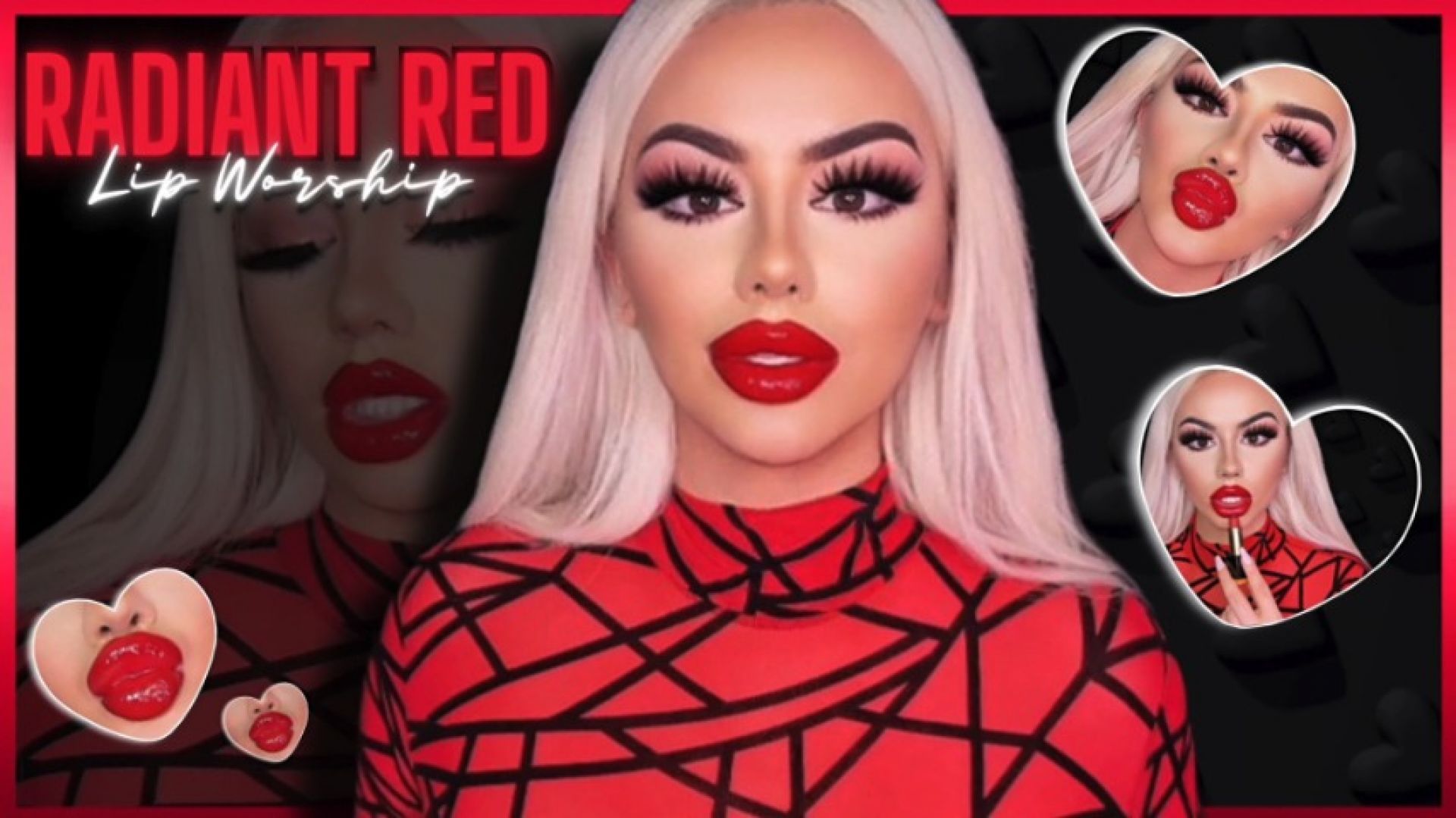 Radiant Red: Lip Worship + Cum Countdown