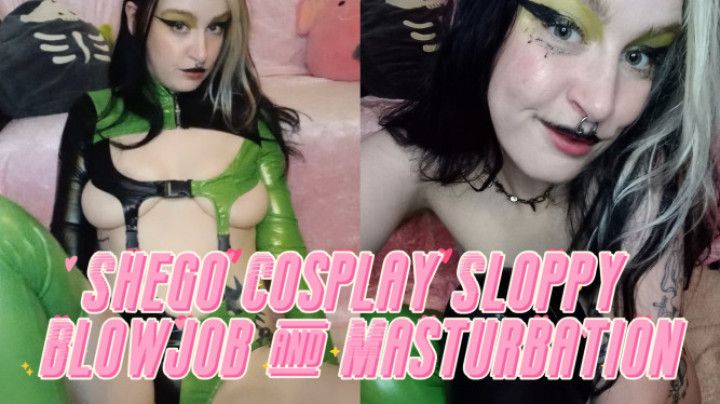 Shego Sloppy Blowjob &amp; Masturbation