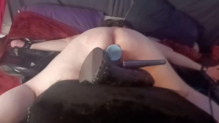 BBW DP Dildo Action