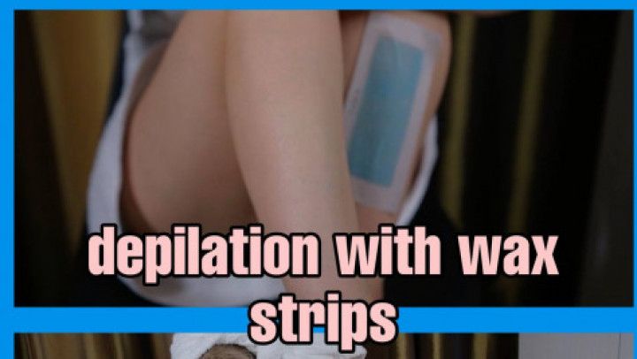 Depilation with wax strips