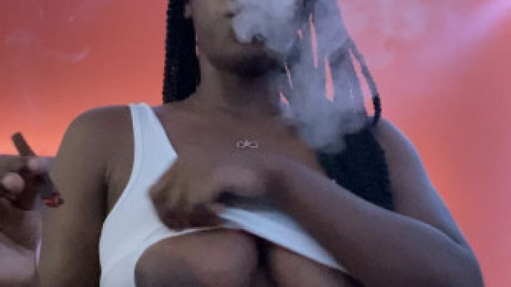 Smoking , Titty Tease