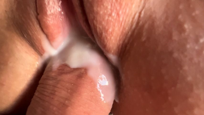 My hot creamy close up fuck