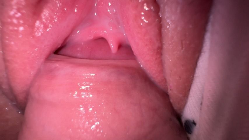 Extremely Close up teen pussy fuck