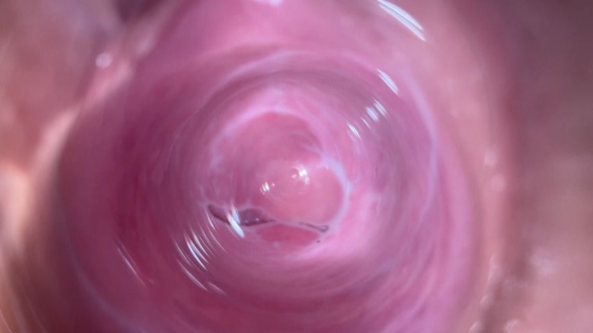 Hot teen sticks camera inside her vagina