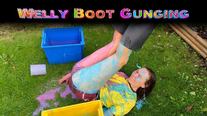 A Welly Boot Gunging, Sploshing WAM Fun