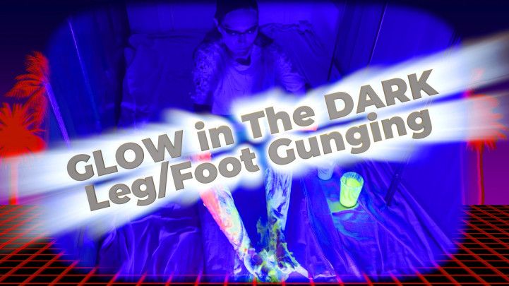 Glow in The Dark UV Gunging - Legs &amp; Feet