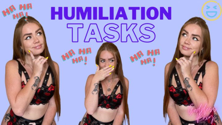 Humiliation Tasks